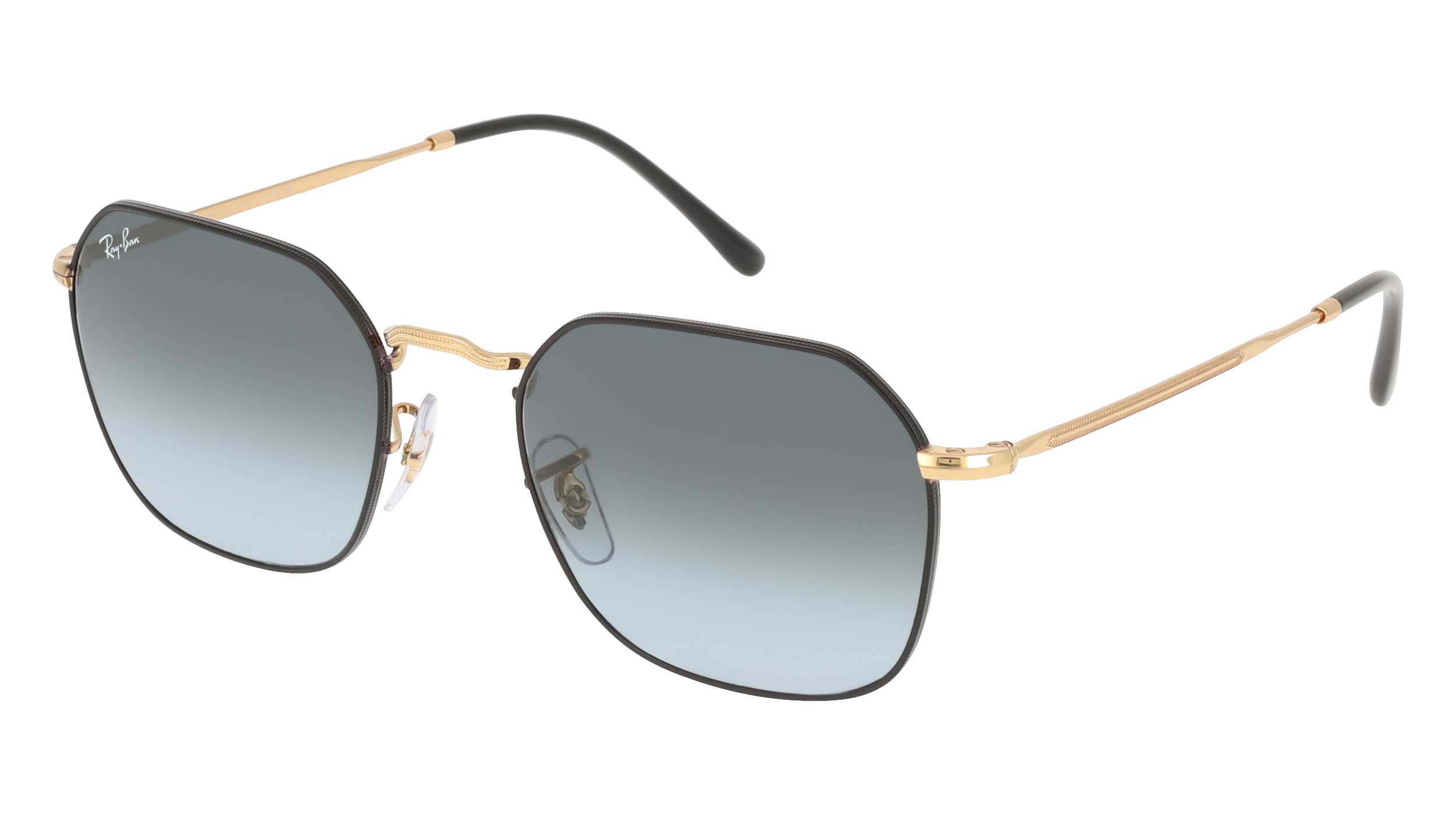 Lunettes de soleil RAY-BAN RB 3694 9271GK JIM 53/20 Mixte Noir / Doré ...